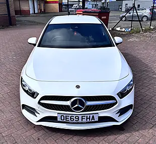 Used 2019 Mercedes-Benz a Class AMG Line White - Interior and Exterior details 3