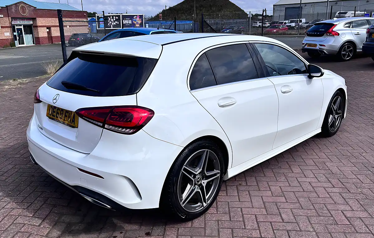 Used 2019 Mercedes-Benz a Class AMG Line White - Interior and Exterior details 5