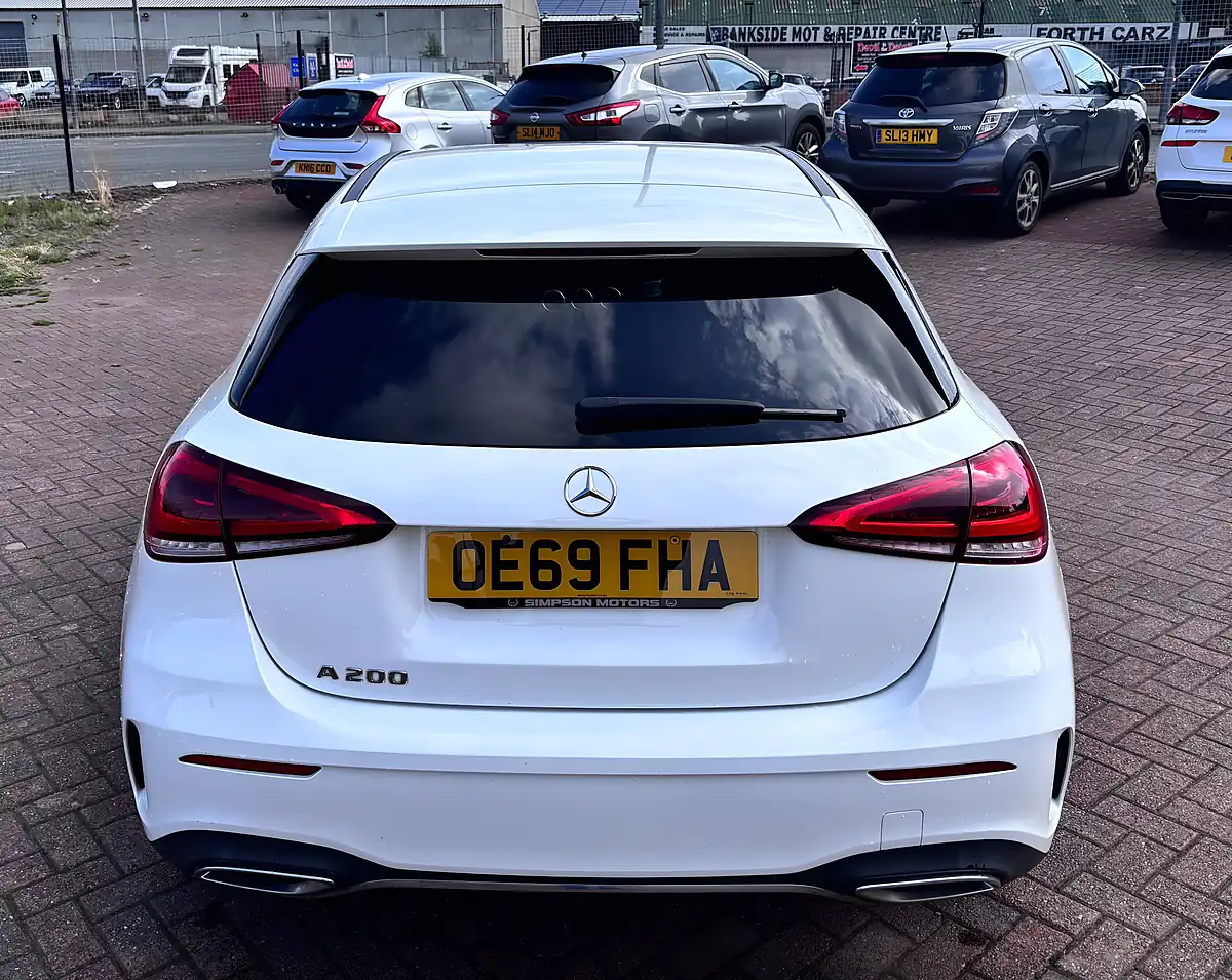 Used 2019 Mercedes-Benz a Class AMG Line White - Interior and Exterior details 6