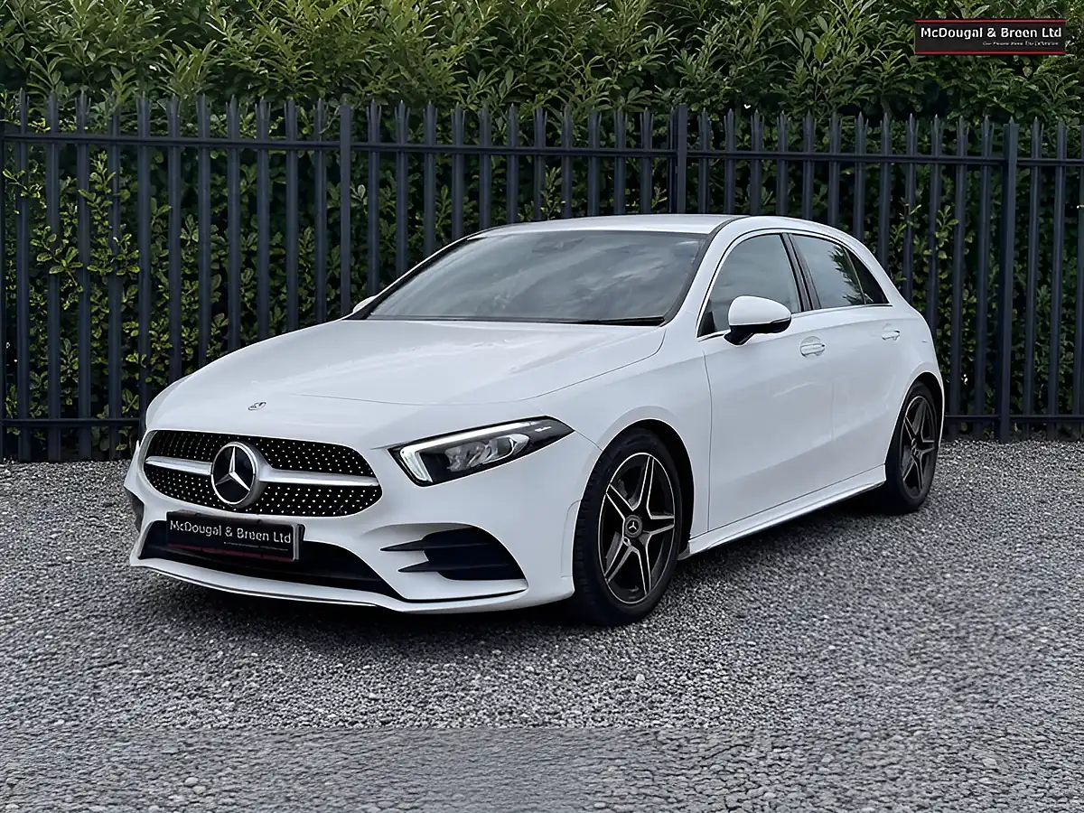 Used 2019 Mercedes-Benz a Class AMG Line White - Front View