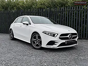 Used 2019 Mercedes-Benz a Class AMG Line White - Interior and Exterior details 3