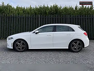 Used 2019 Mercedes-Benz a Class AMG Line White - Interior and Exterior details 4