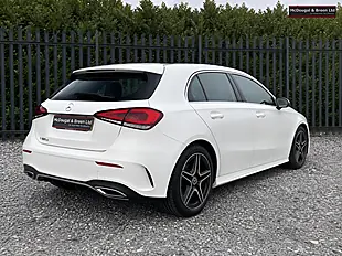 Used 2019 Mercedes-Benz a Class AMG Line White - Interior and Exterior details 8