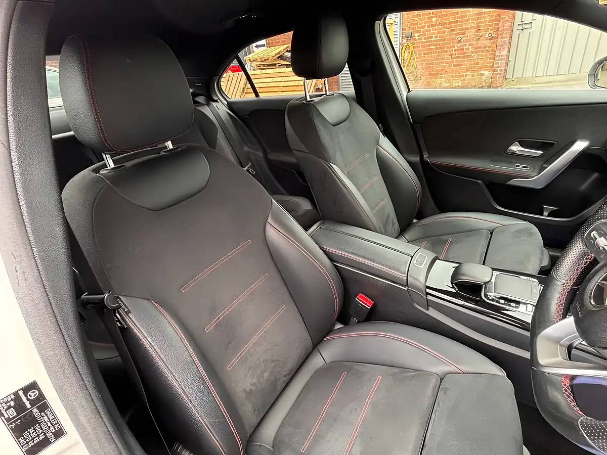 Used 2019 Mercedes-Benz a Class AMG Line White - Interior and Exterior details 12