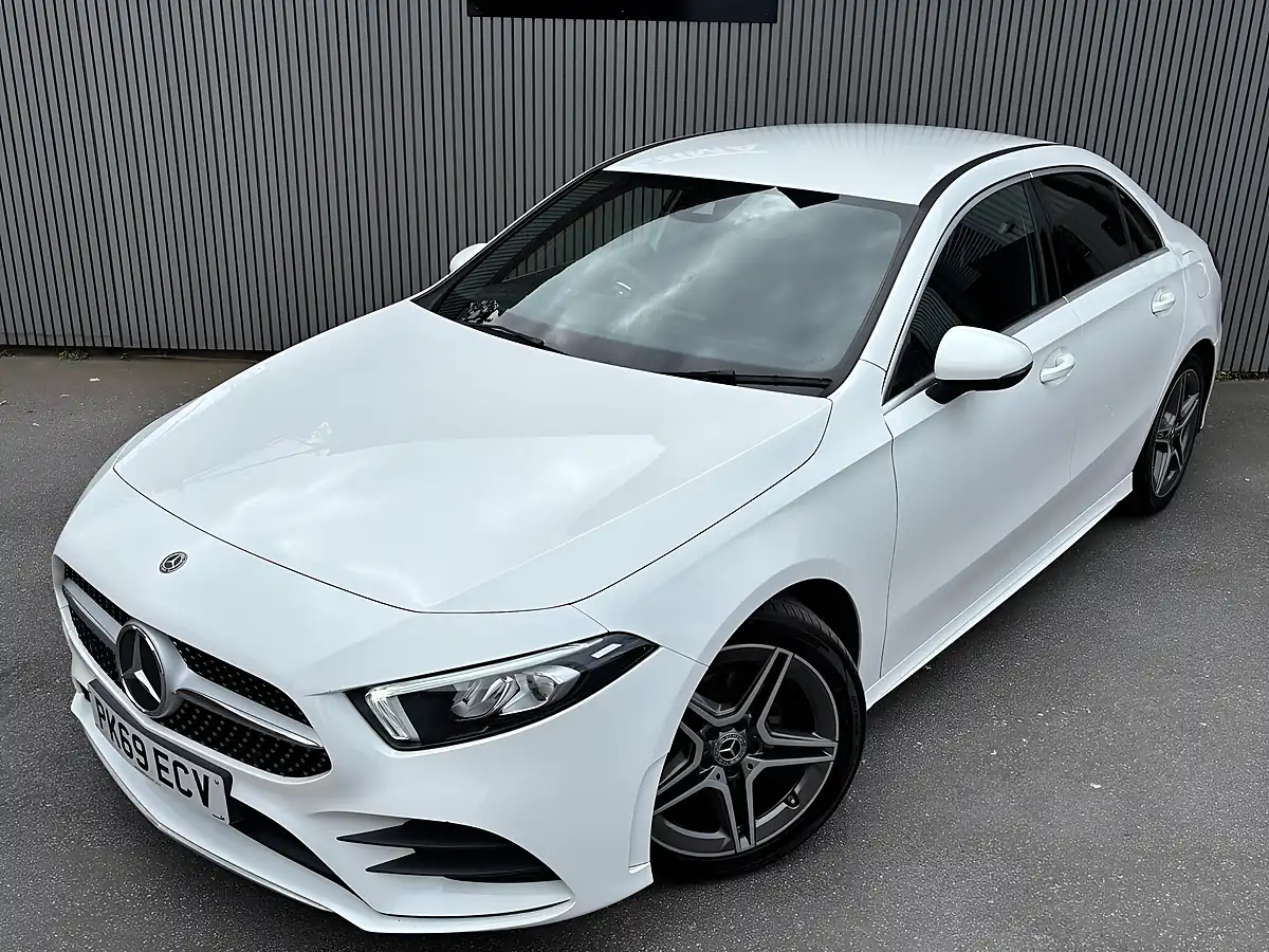Used 2019 Mercedes-Benz a Class AMG Line White - Interior and Exterior details 2