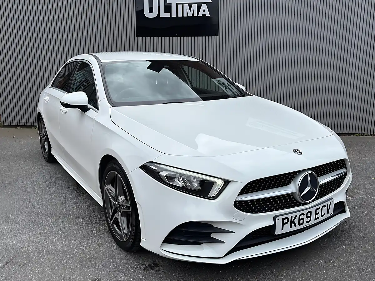 Used 2019 Mercedes-Benz a Class AMG Line White - Interior and Exterior details 5