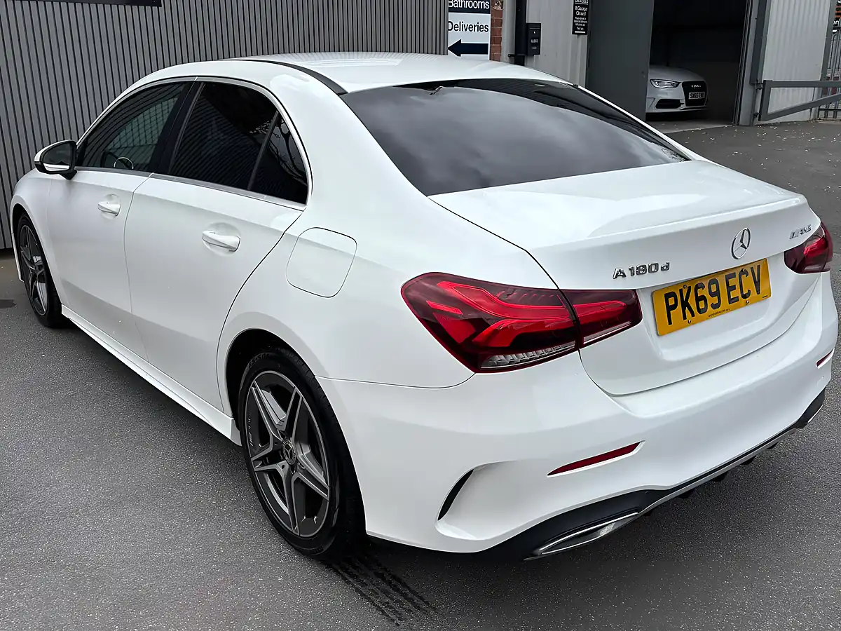 Used 2019 Mercedes-Benz a Class AMG Line White - Interior and Exterior details 9