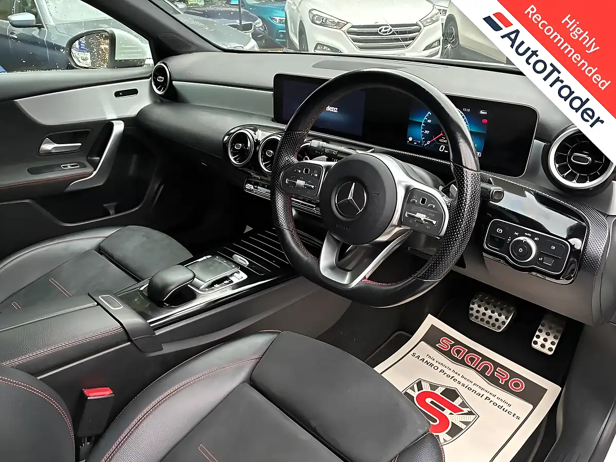 Used 2019 Mercedes-Benz a Class AMG Line White - Interior and Exterior details 2