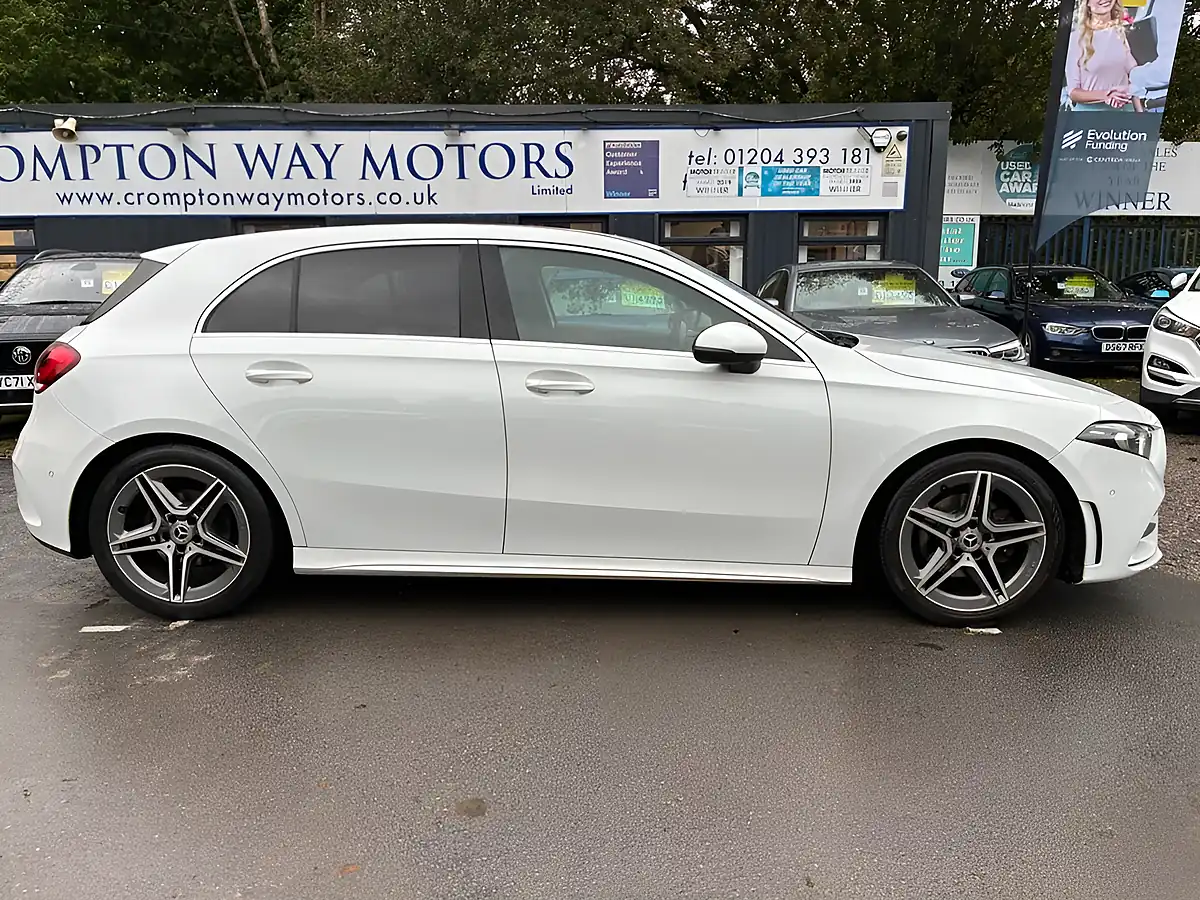 Used 2019 Mercedes-Benz a Class AMG Line White - Interior and Exterior details 5