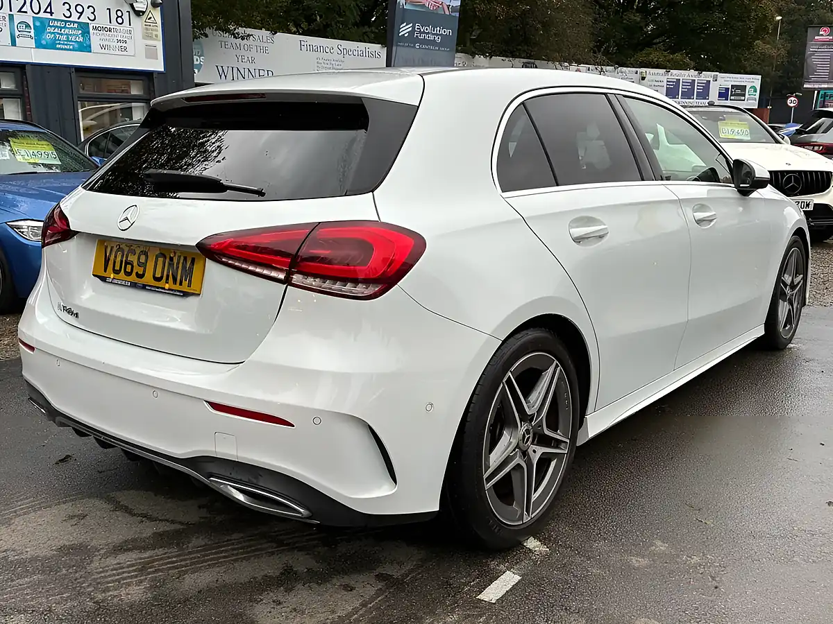 Used 2019 Mercedes-Benz a Class AMG Line White - Interior and Exterior details 7