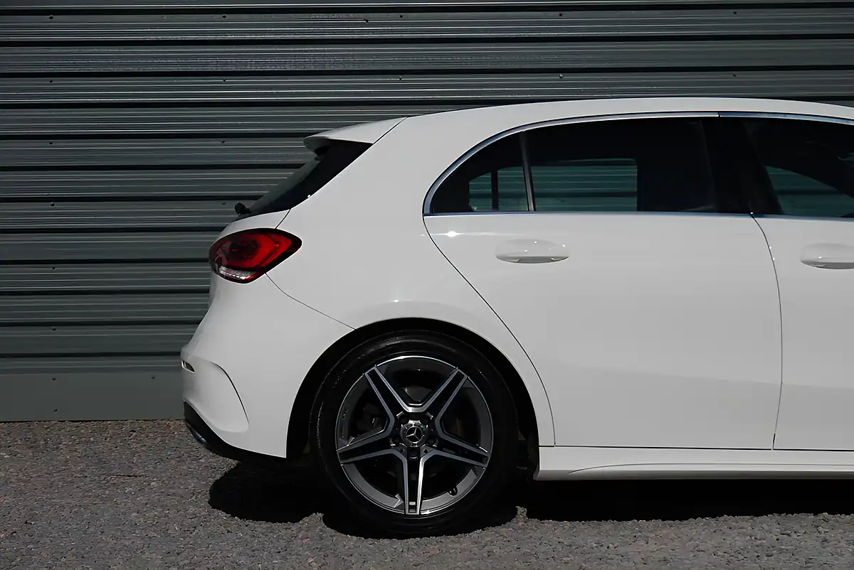Used 2019 Mercedes-Benz a Class AMG Line White - Interior and Exterior details 11