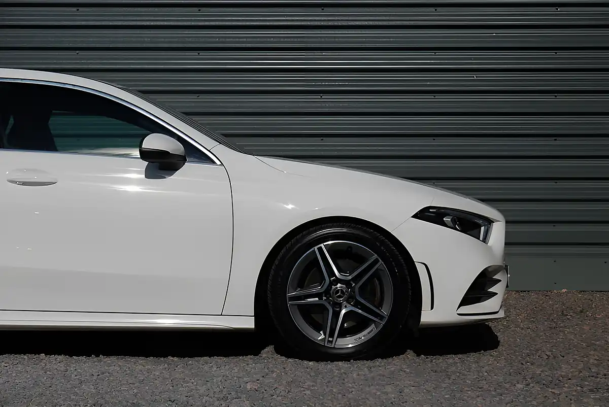 Used 2019 Mercedes-Benz a Class AMG Line White - Interior and Exterior details 2