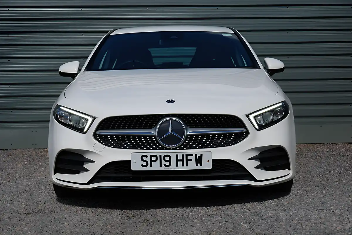 Used 2019 Mercedes-Benz a Class AMG Line White - Interior and Exterior details 3