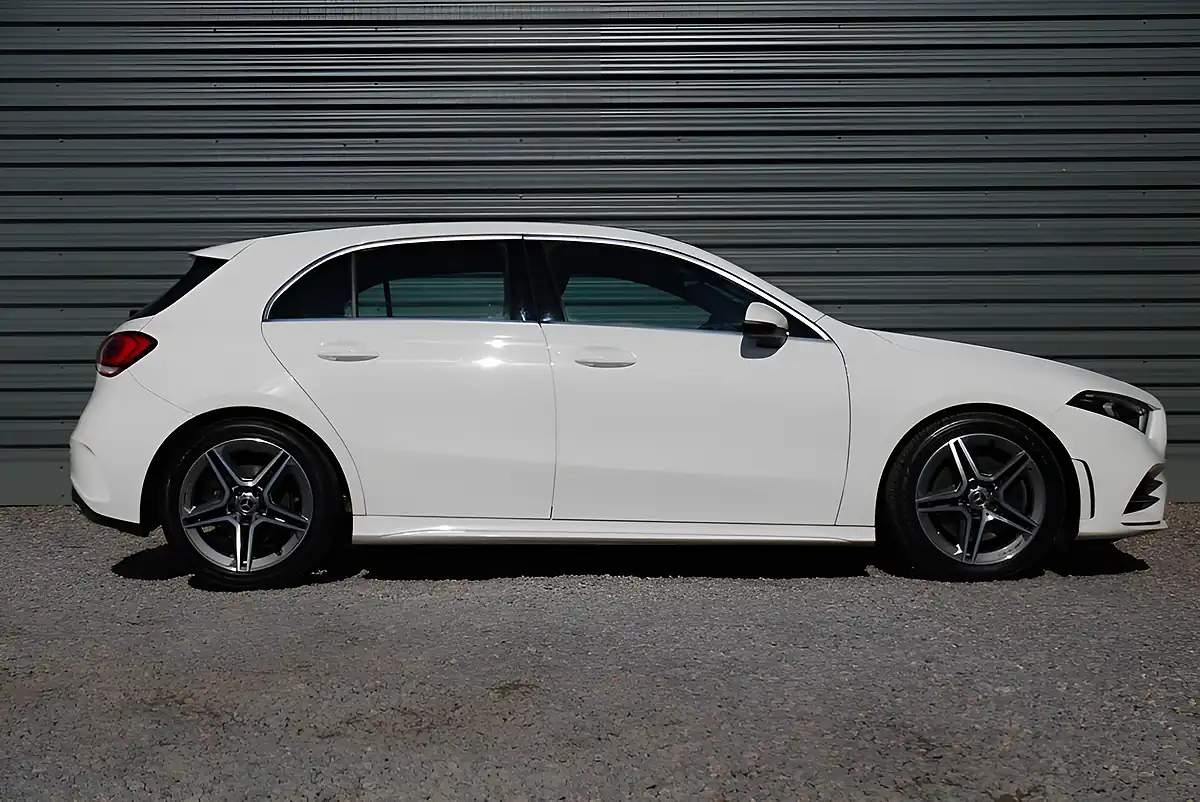 Used 2019 Mercedes-Benz a Class AMG Line White - Interior and Exterior details 4
