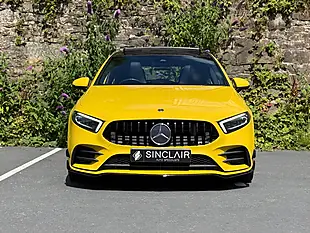 Used 2019 Mercedes-Benz a Class Premium Plus Yellow - Interior and Exterior details 2
