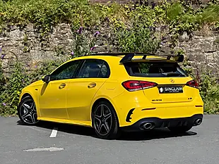 Used 2019 Mercedes-Benz a Class Premium Plus Yellow - Interior and Exterior details 4