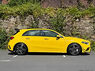 Used 2019 Mercedes-Benz a Class Premium Plus Yellow - Interior and Exterior details 7