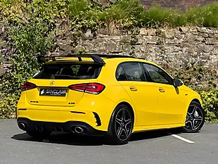 Used 2019 Mercedes-Benz a Class Premium Plus Yellow - Interior and Exterior details 8