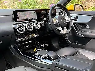 Used 2019 Mercedes-Benz a Class Premium Plus Yellow - Interior and Exterior details 9