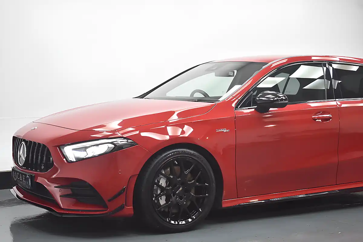 Used 2019 Mercedes-Benz a Class Premium Red - Interior and Exterior details 2