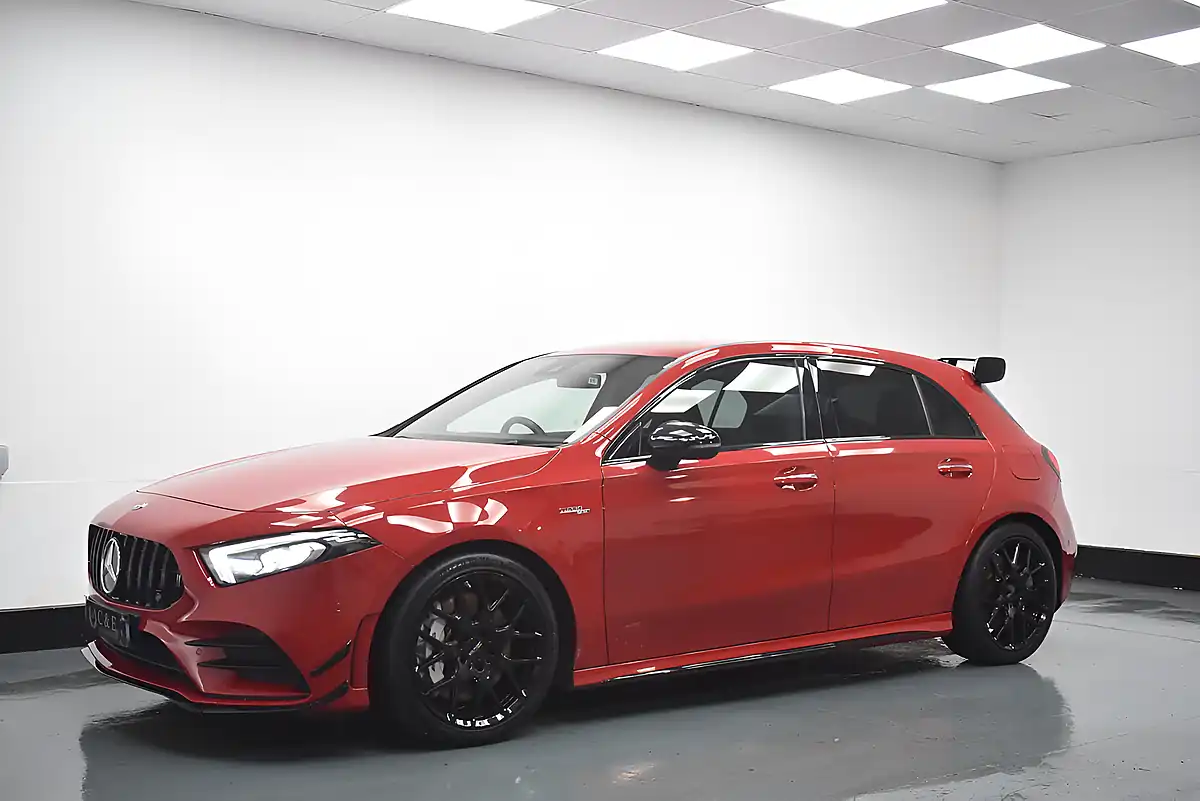 Used 2019 Mercedes-Benz a Class Premium Red - Interior and Exterior details 3