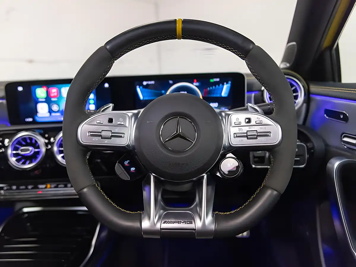 Used 2019 Mercedes-Benz a Class S Plus Yellow - Interior and Exterior details 15