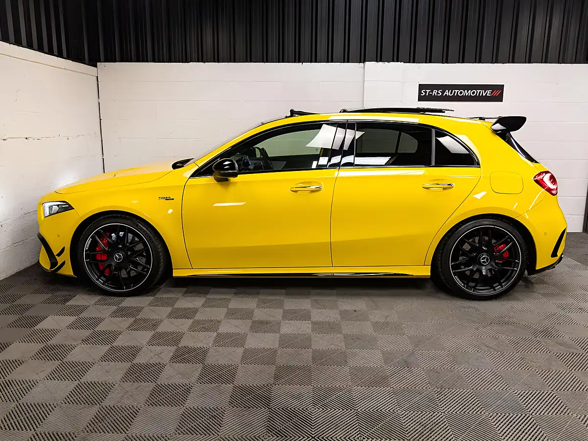 Used 2019 Mercedes-Benz a Class S Plus Yellow - Interior and Exterior details 4