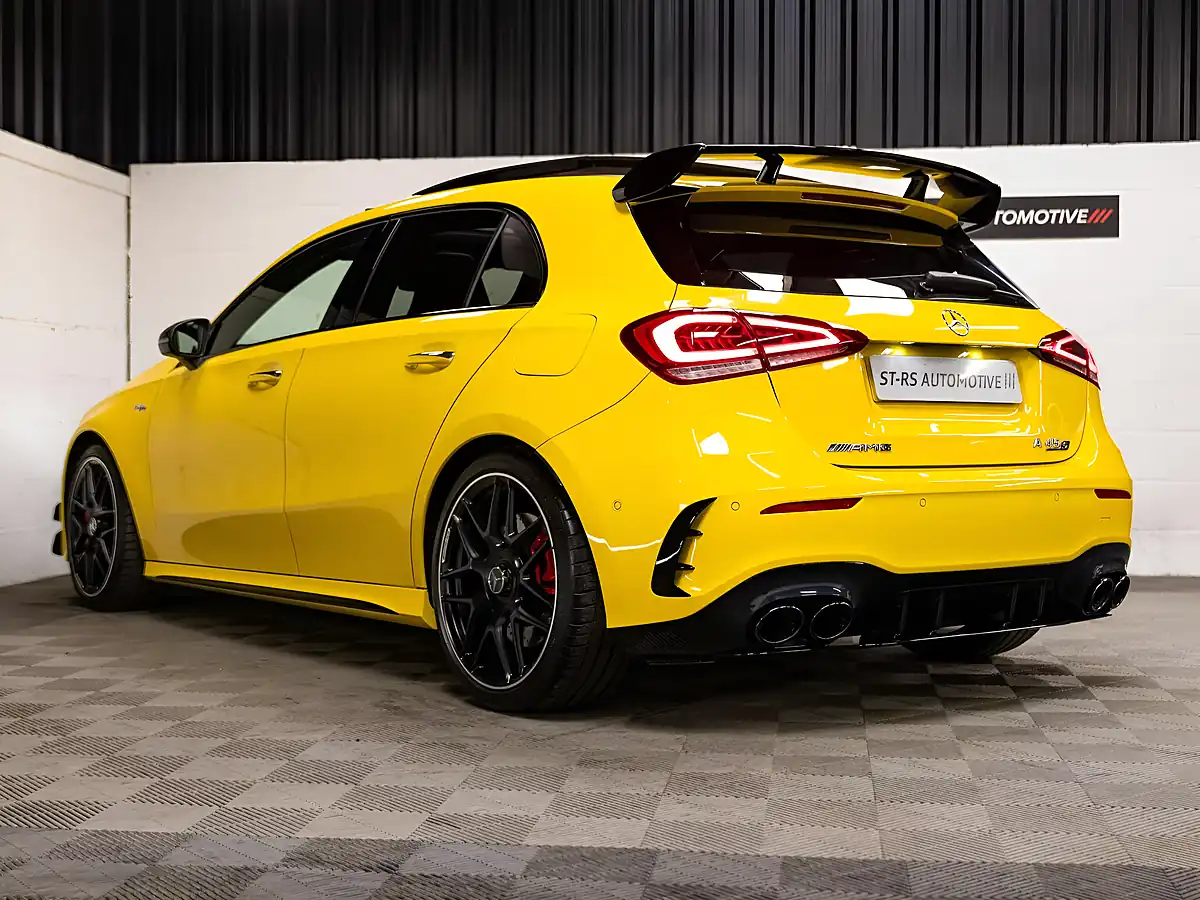 Used 2019 Mercedes-Benz a Class S Plus Yellow - Interior and Exterior details 7