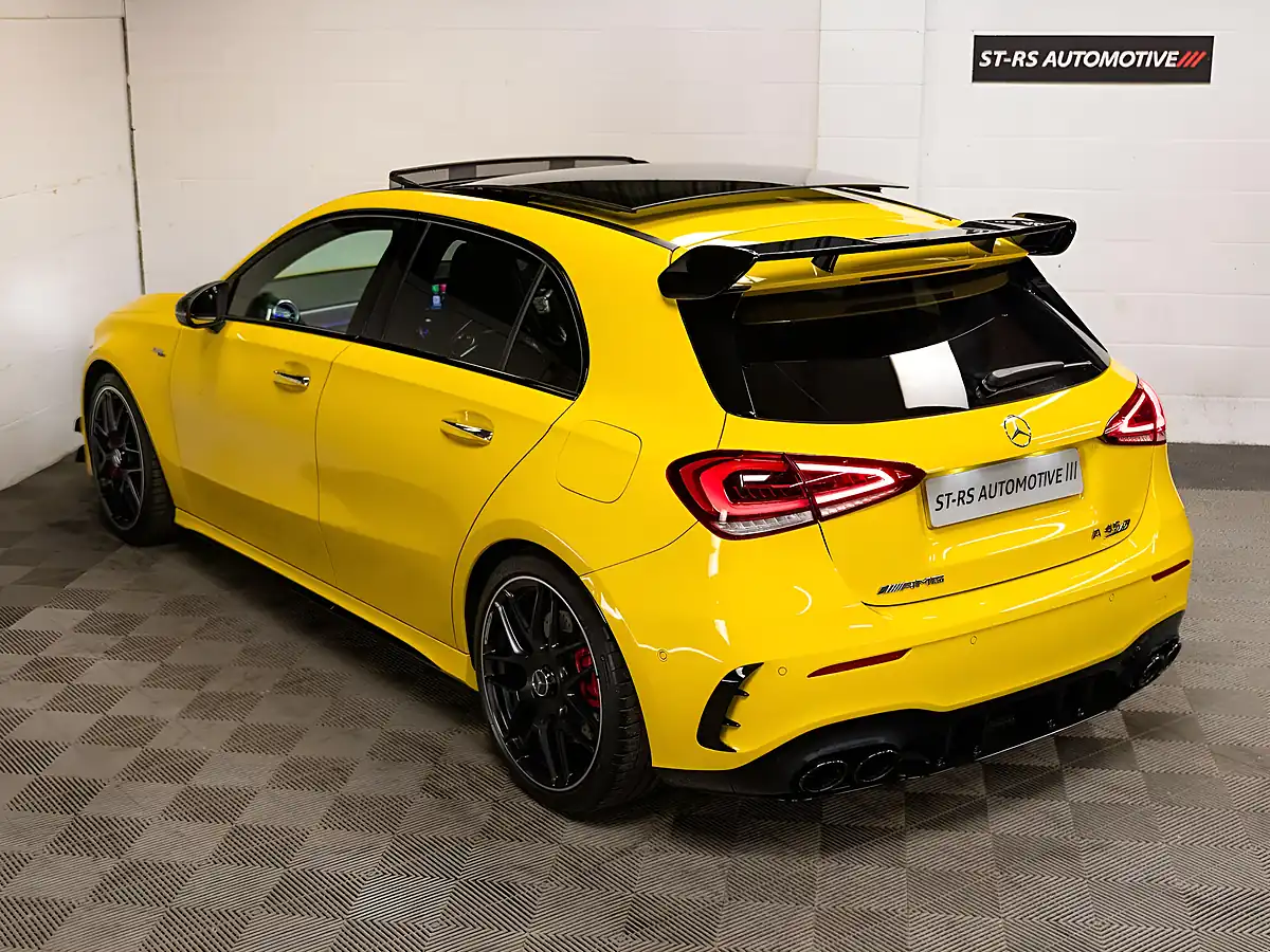 Used 2019 Mercedes-Benz a Class S Plus Yellow - Interior and Exterior details 8