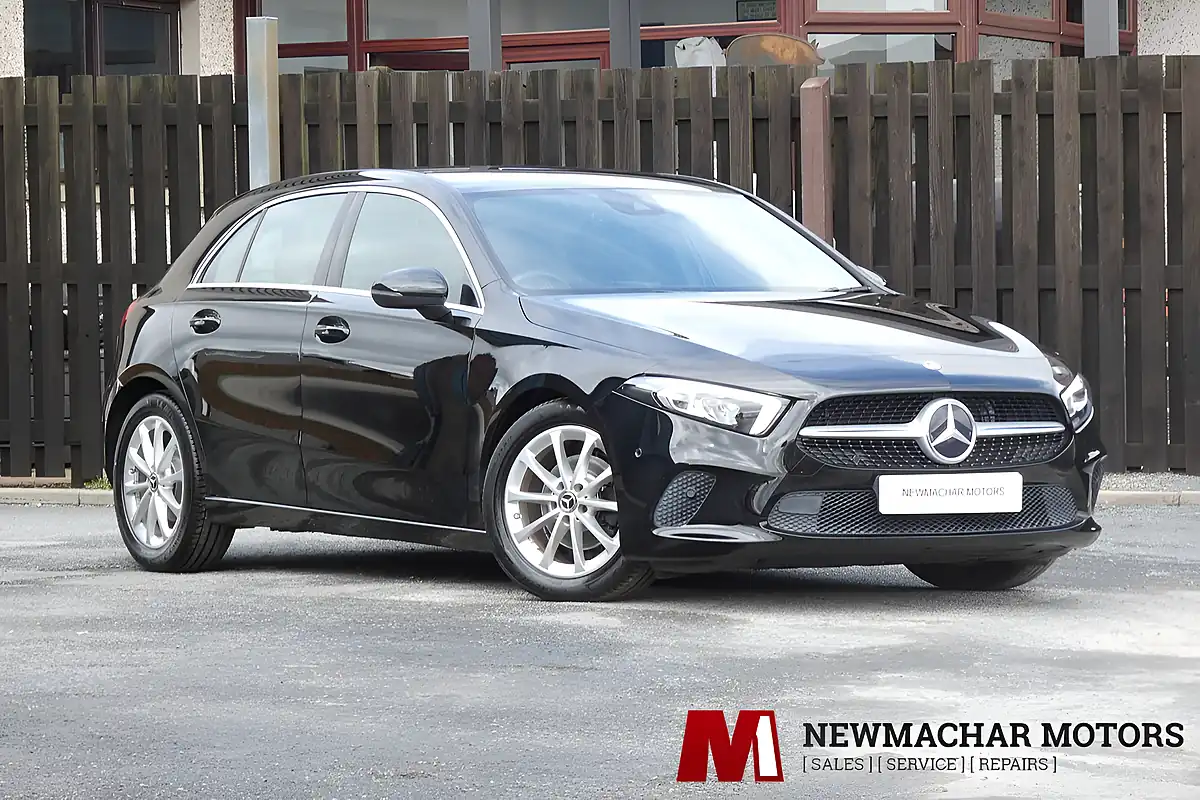 Used 2019 Mercedes-Benz a Class Sport (executive) Black - Front View