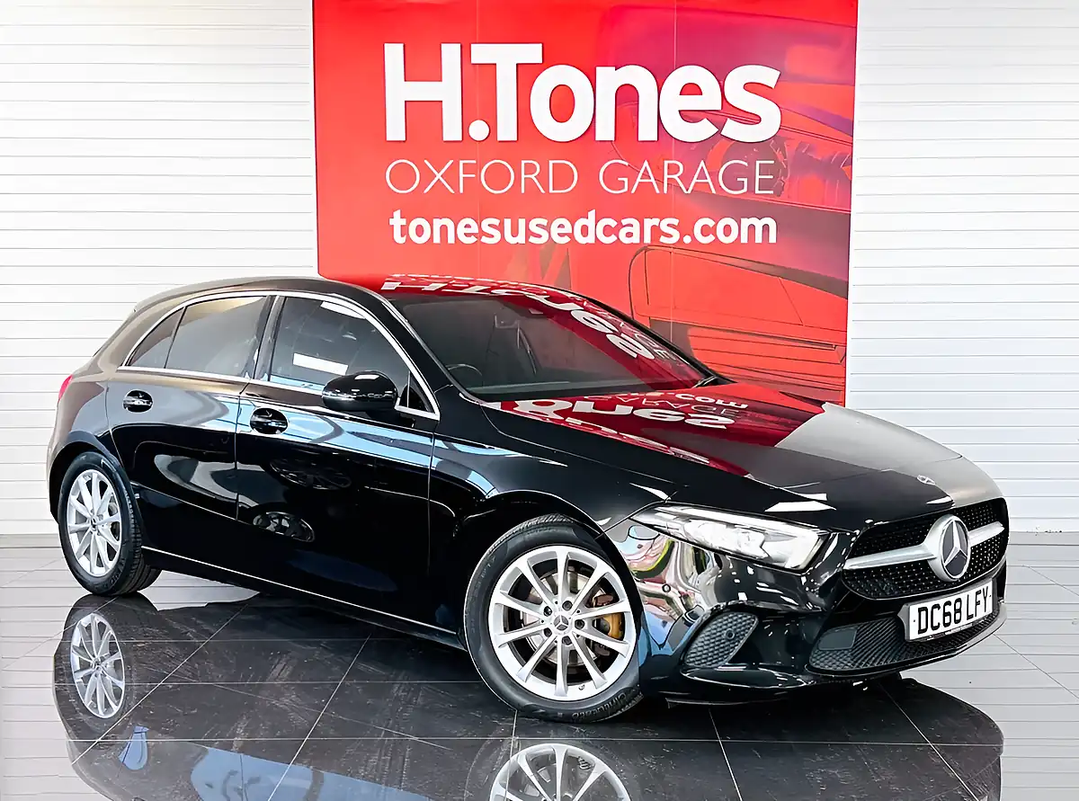 Used 2019 Mercedes-Benz a-Class Sport (executive) Black - Front View