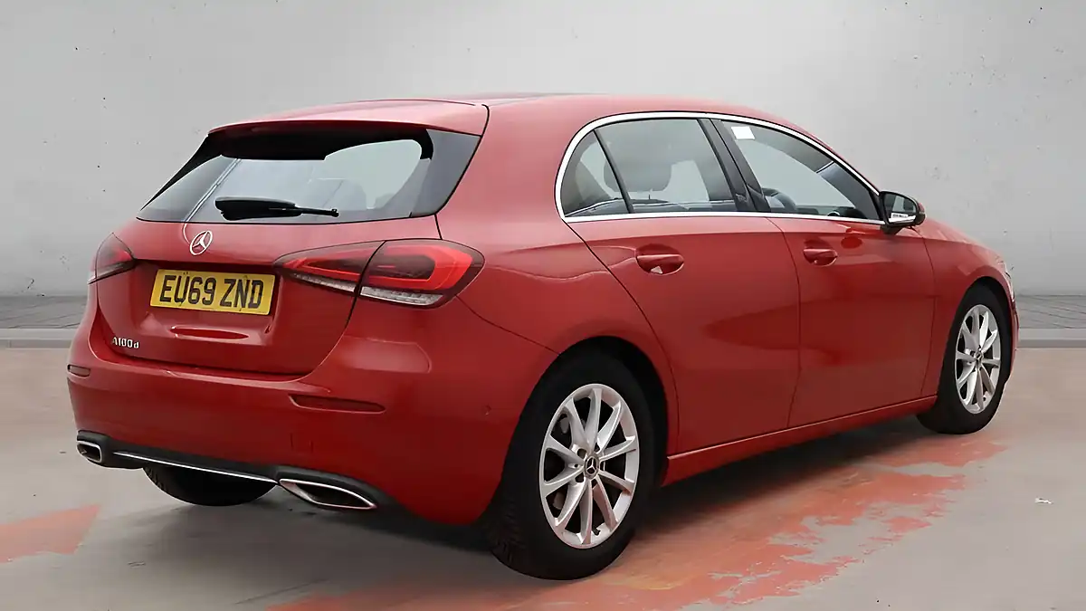 Used 2019 Mercedes-Benz a Class Sport (executive) Red - Interior and Exterior details 2
