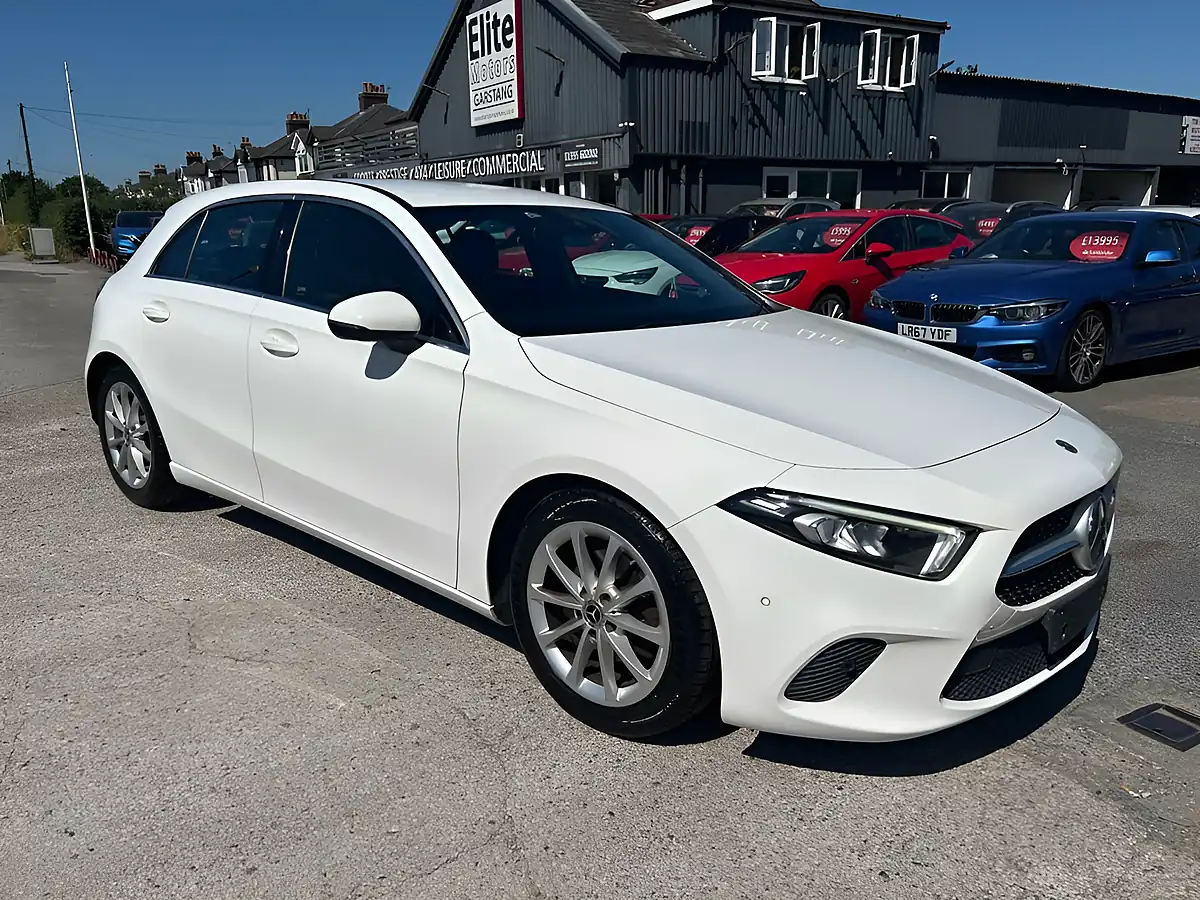 Used 2019 Mercedes-Benz a Class Sport (executive) White - Front View