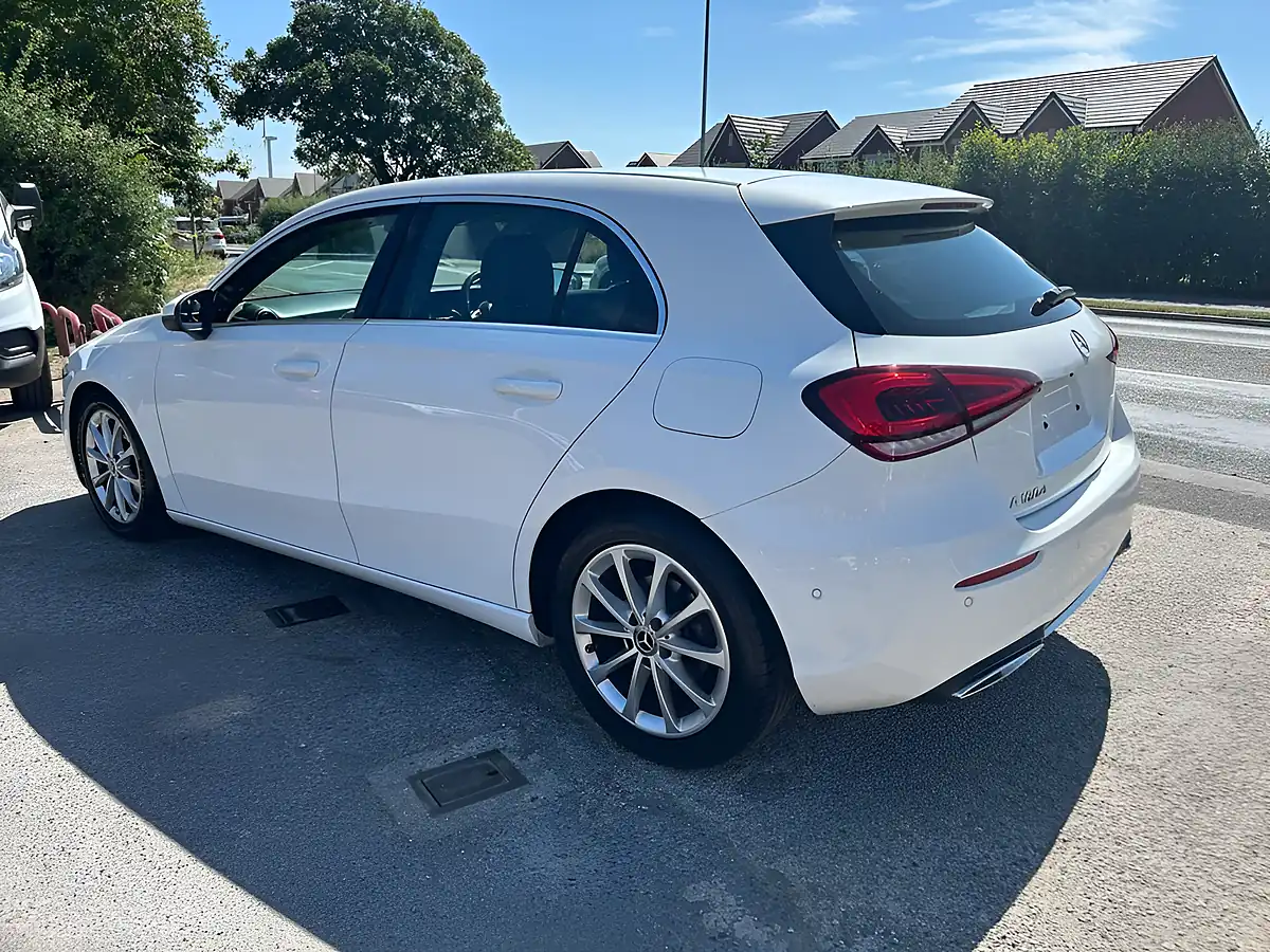 Used 2019 Mercedes-Benz a Class Sport (executive) White - Interior and Exterior details 2