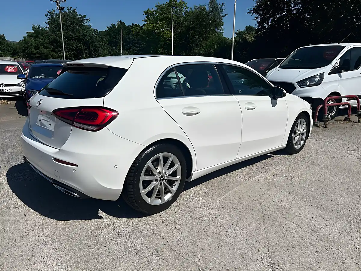 Used 2019 Mercedes-Benz a Class Sport (executive) White - Interior and Exterior details 3