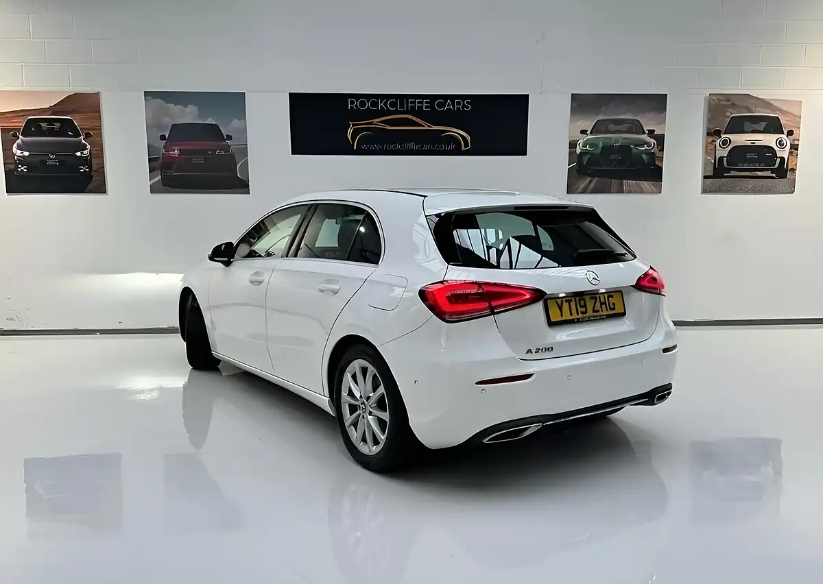 Used 2019 Mercedes-Benz a-Class Sport (executive) White - Interior and Exterior details 4