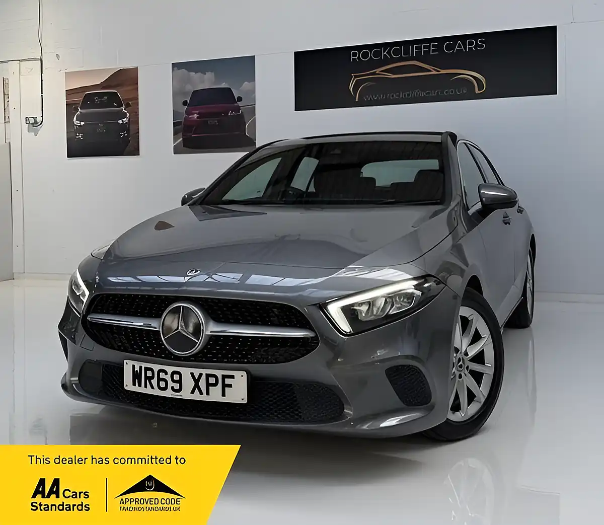 Used 2019 Mercedes-Benz a-Class Sport Grey - Front View