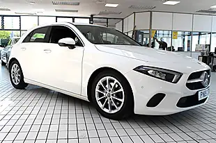 Used 2019 Mercedes-Benz a-Class Sport (premium) Polar White - Interior and Exterior details 12