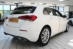 Used 2019 Mercedes-Benz a-Class Sport (premium) Polar White - Interior and Exterior details 13