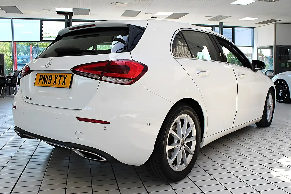 Used 2019 Mercedes-Benz a-Class Sport (premium) Polar White - Interior and Exterior details 13