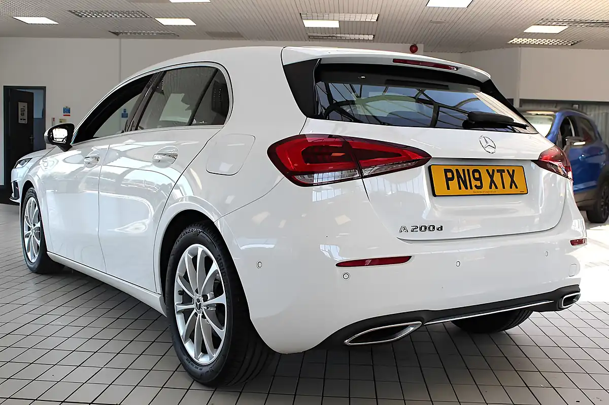 Used 2019 Mercedes-Benz a-Class Sport (premium) Polar White - Interior and Exterior details 17