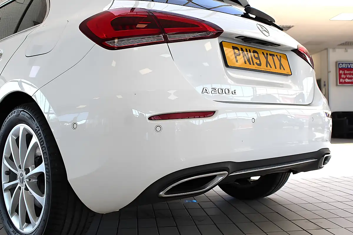 Used 2019 Mercedes-Benz a-Class Sport (premium) Polar White - Interior and Exterior details 18