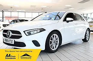 Used 2019 Mercedes-Benz a-Class Sport (premium) Polar White - Interior and Exterior details 2