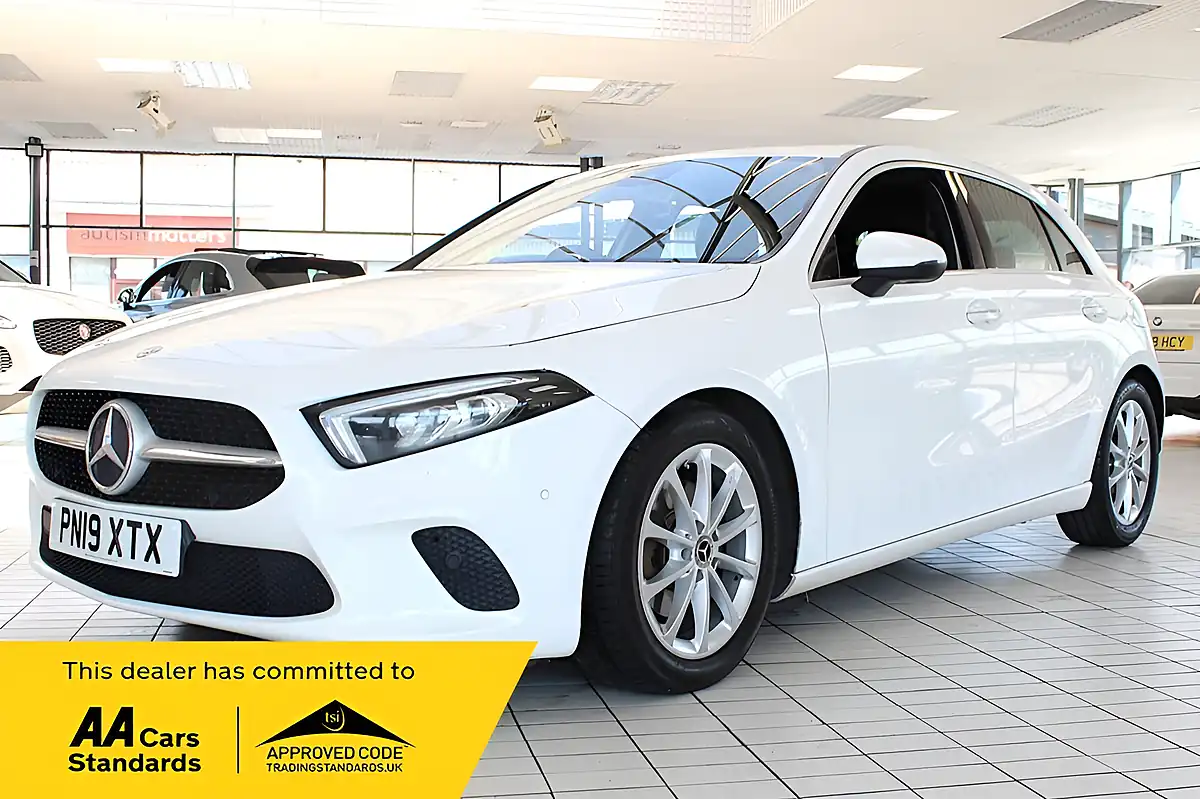Used 2019 Mercedes-Benz a-Class Sport (premium) Polar White - Interior and Exterior details 2