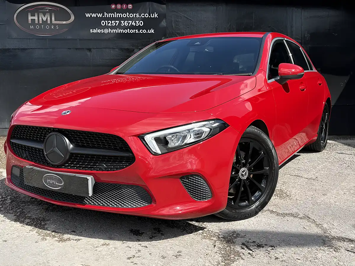 Used 2019 Mercedes-Benz a Class Sport Red - Front View