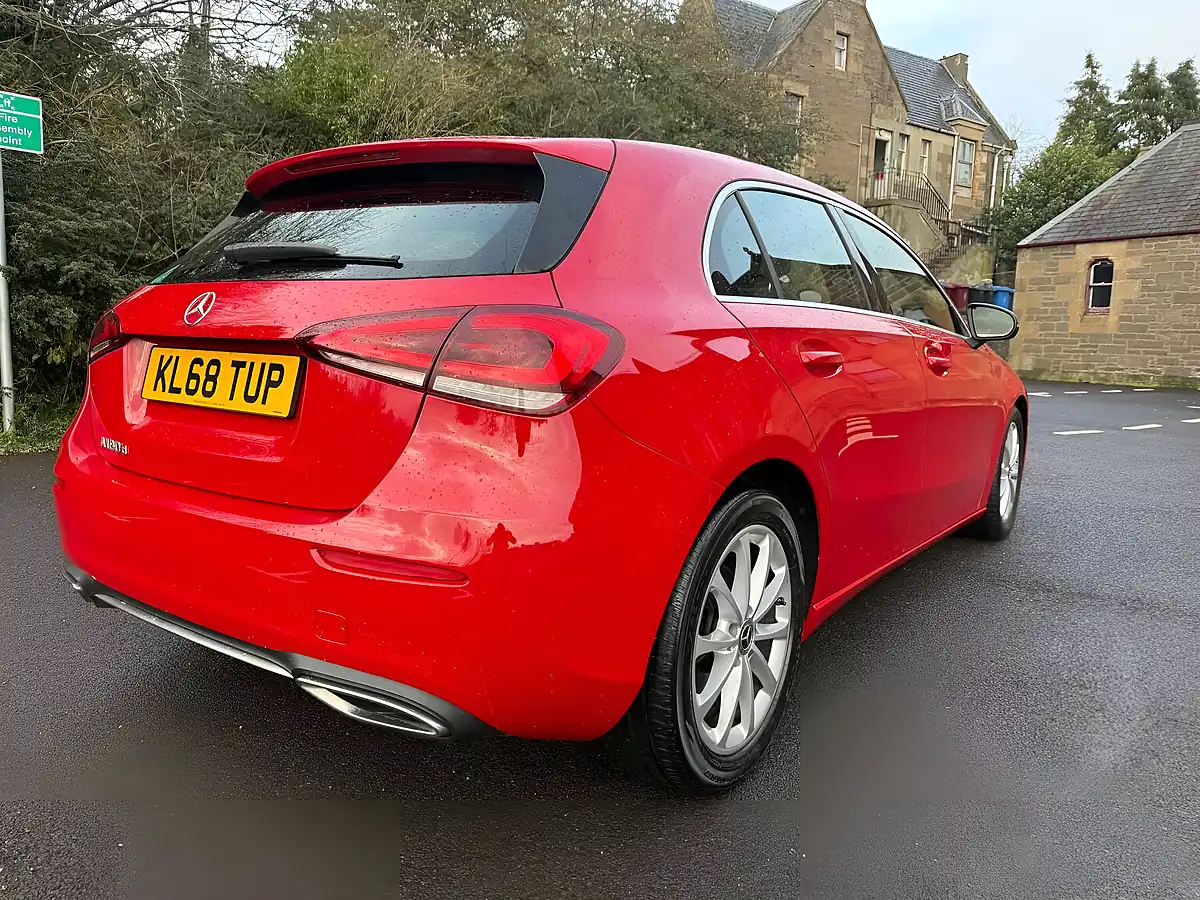 Used 2019 Mercedes-Benz a Class Sport Red - Interior and Exterior details 9
