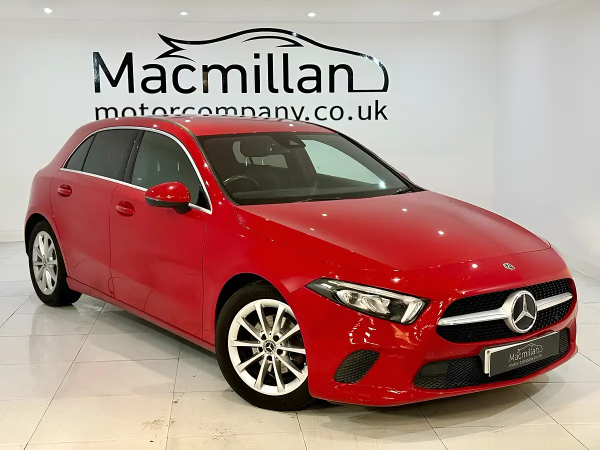 Used 2019 Mercedes-Benz a Class Sport Red - Front View