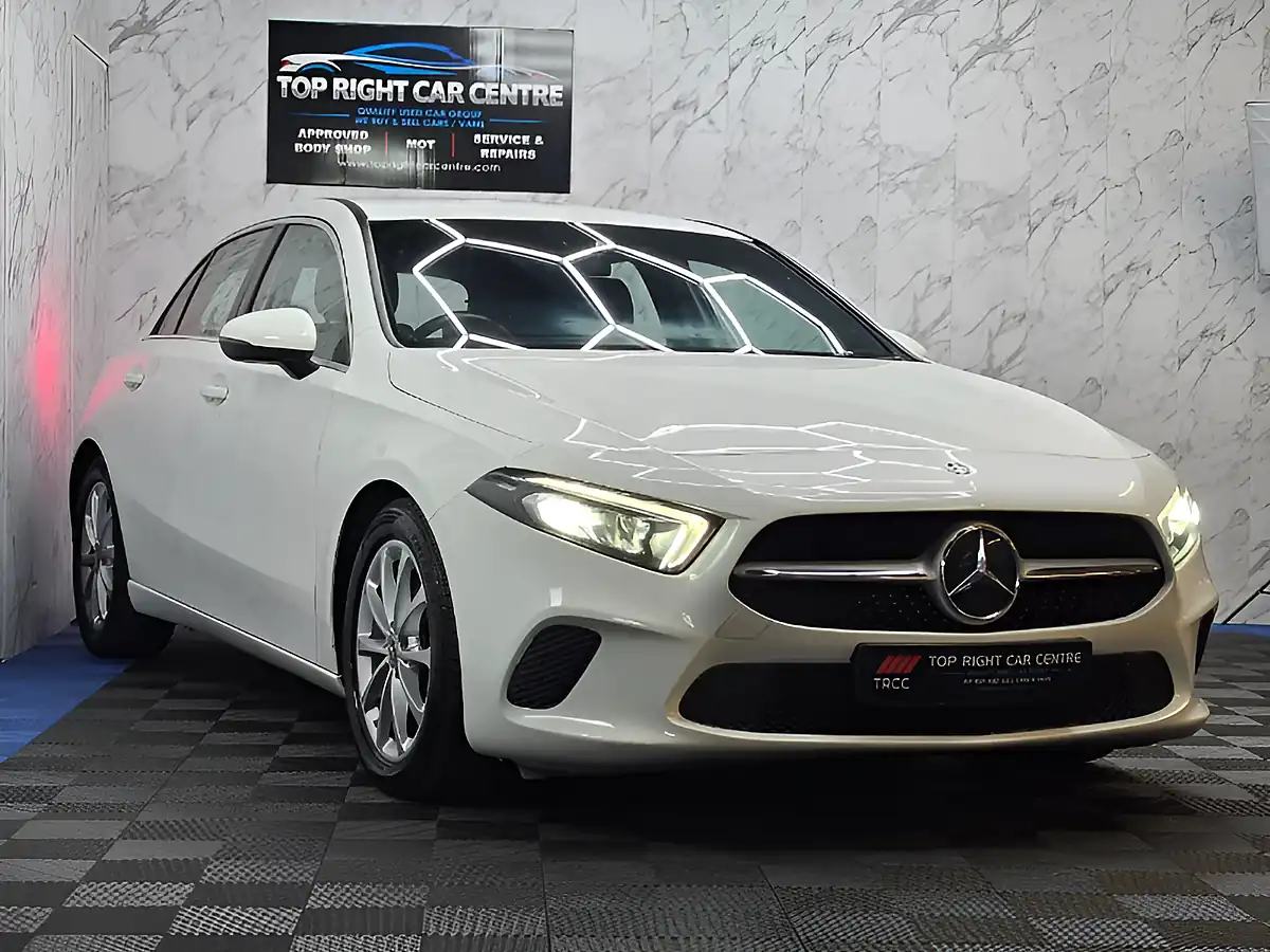 Used 2019 Mercedes-Benz a Class Sport White - Front View