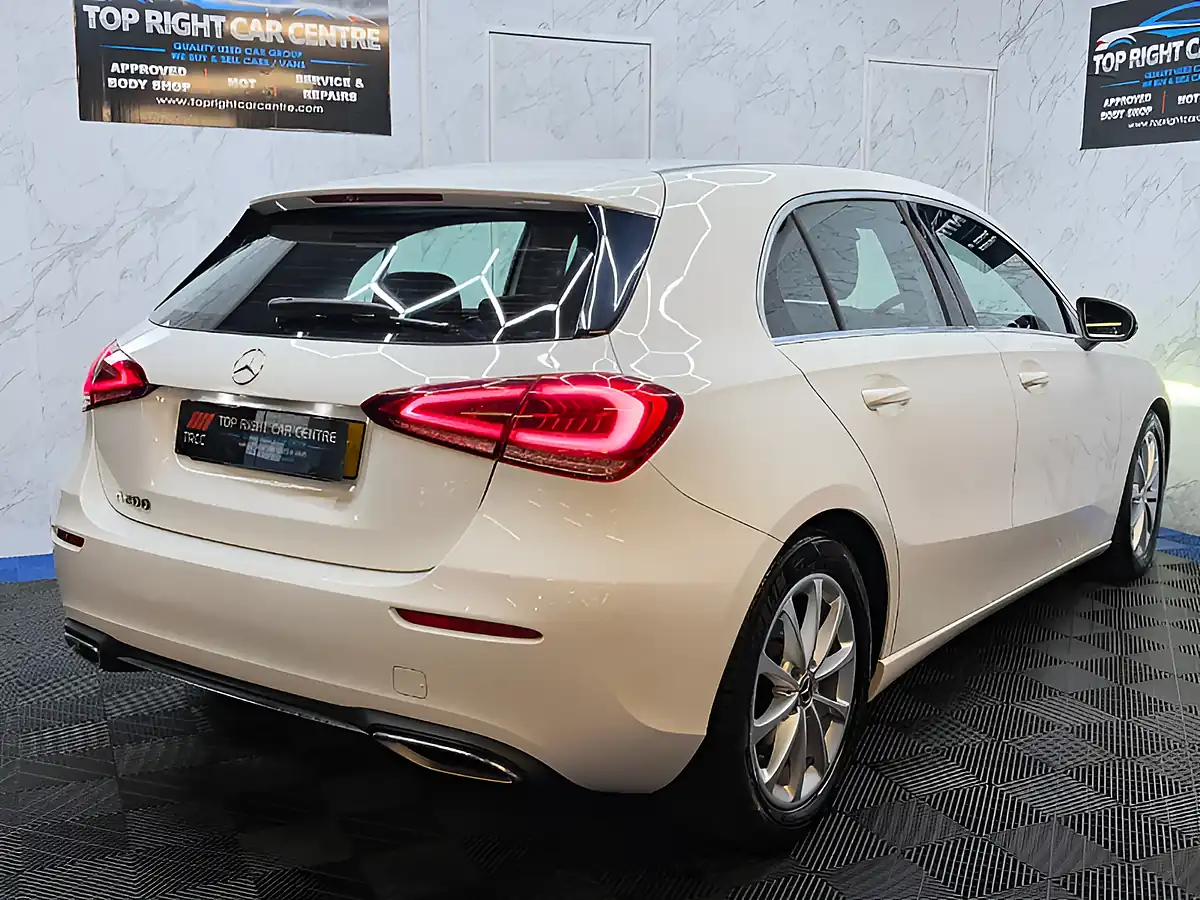 Used 2019 Mercedes-Benz a Class Sport White - Interior and Exterior details 9