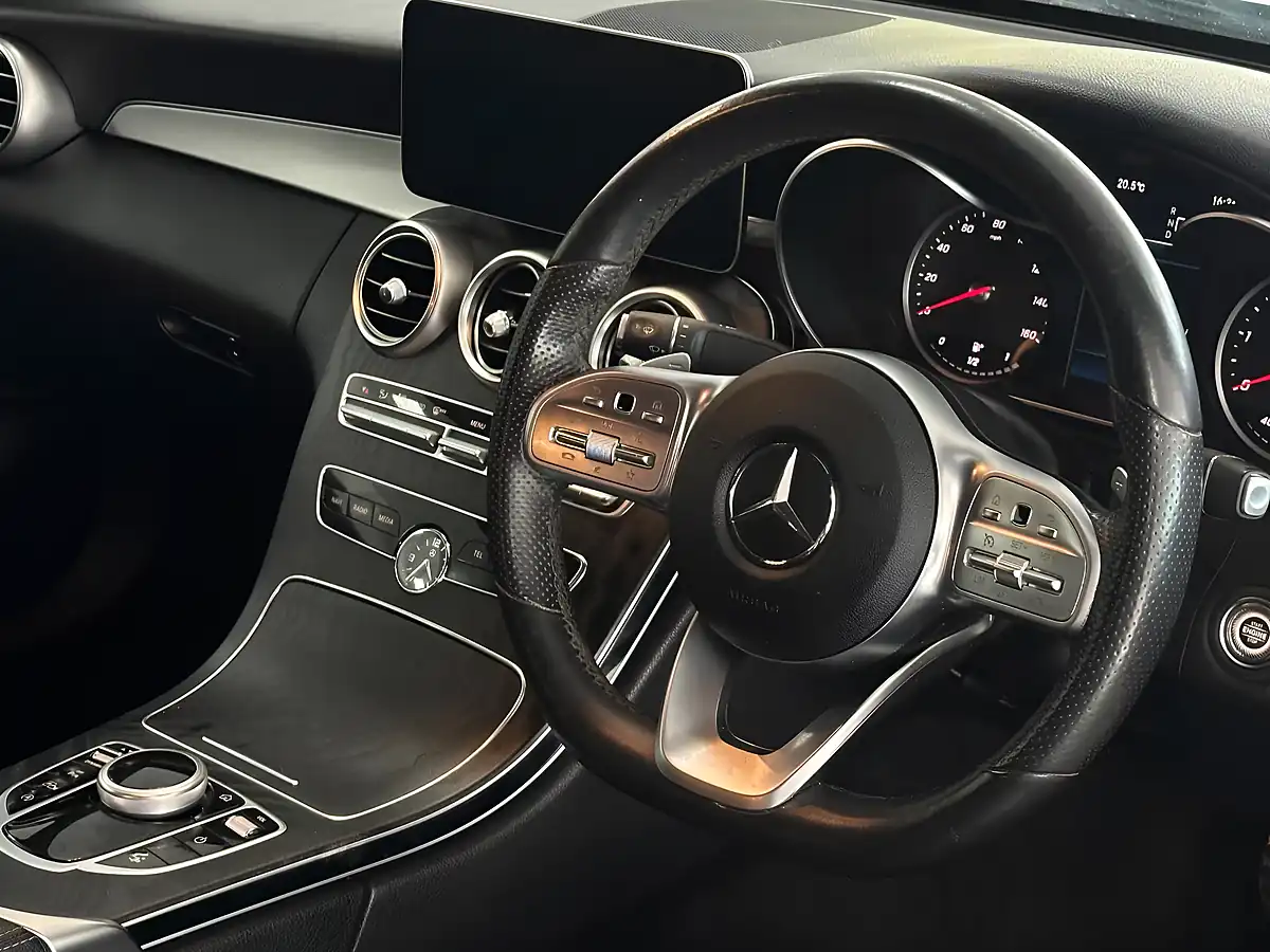 Used 2019 Mercedes-Benz C Class AMG Line Blue - Interior and Exterior details 12